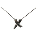 TIFFANY&amp;Co. Cross Kiss Necklace Ag925 Silver Auth 143851-1