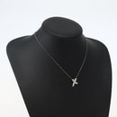 TIFFANY&amp;Co. Cross Kiss Necklace Ag925 Silver Auth 143851-15