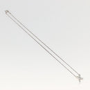 TIFFANY&amp;Co. Cross Kiss Necklace Ag925 Silver Auth 143851-2