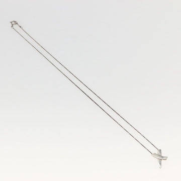 TIFFANY&Co. Cross Kiss Necklace Ag925 Silver Auth 143851 - 0