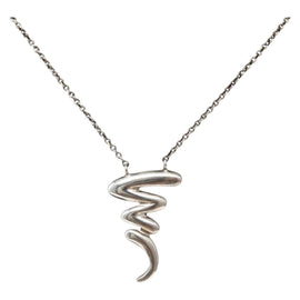 TIFFANY&Co. Scribble Necklace Ag925 Silver Auth 143855