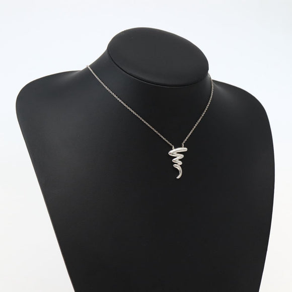 TIFFANY&Co. Scribble Necklace Ag925 Silver Auth 143855
