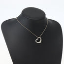 TIFFANY&Co. Open Heart Necklace Ag925 Silver Auth 143856-13