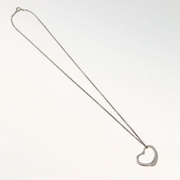 TIFFANY&Co. Open Heart Necklace Ag925 Silver Auth 143856 - 0