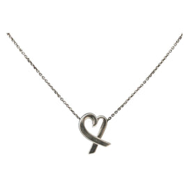 TIFFANY&Co. Loving Heart Necklace Ag925 Silver Auth 143858