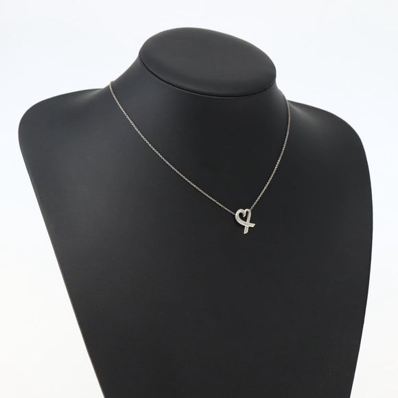 TIFFANY&Co. Loving Heart Necklace Ag925 Silver Auth 143858