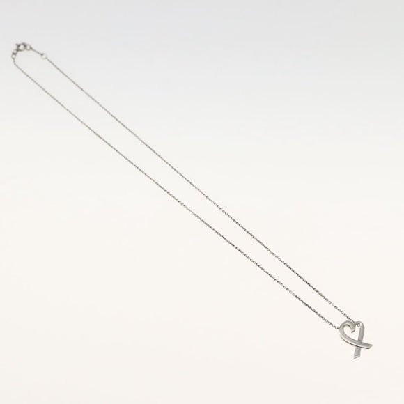 TIFFANY&Co. Loving Heart Necklace Ag925 Silver Auth 143858