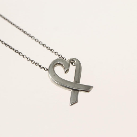 TIFFANY&Co. Loving Heart Necklace Ag925 Silver Auth 143858