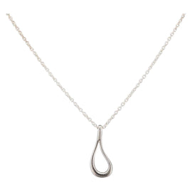 TIFFANY&Co. Open Teardrop Necklace Ag925 Silver Auth 143860