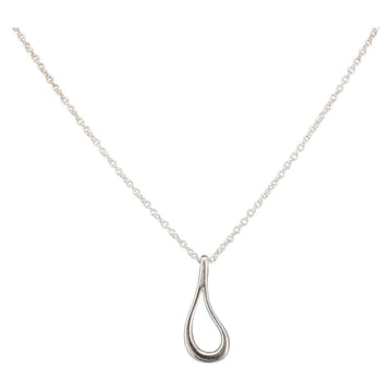TIFFANY&Co. Open Teardrop Necklace Ag925 Silver Auth 143860