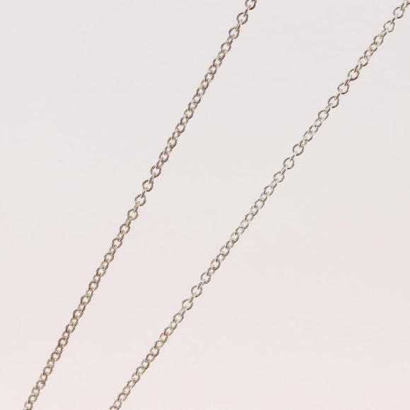 TIFFANY&Co. Open Teardrop Necklace Ag925 Silver Auth 143860