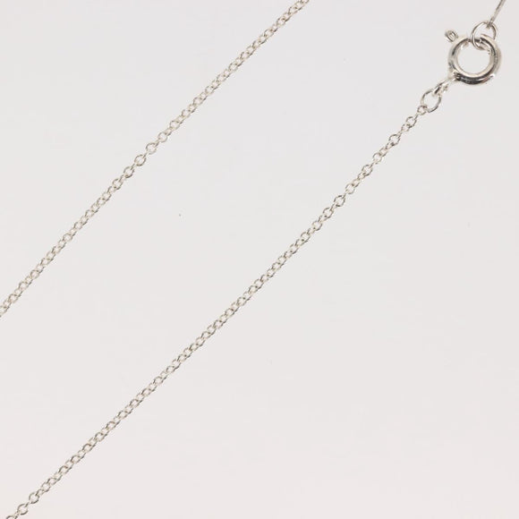 TIFFANY&Co. Open Teardrop Necklace Ag925 Silver Auth 143860