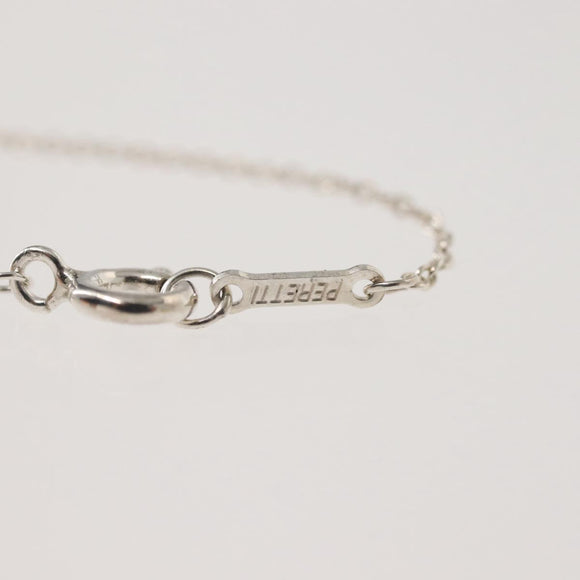 TIFFANY&Co. Open Teardrop Necklace Ag925 Silver Auth 143860