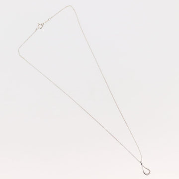 TIFFANY&Co. Open Teardrop Necklace Ag925 Silver Auth 143860 - 0