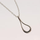 TIFFANY&Co. Open Teardrop Necklace Ag925 Silver Auth 143860-3