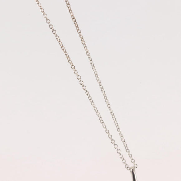 TIFFANY&Co. Open Teardrop Necklace Ag925 Silver Auth 143860