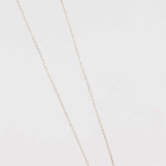 TIFFANY&Co. Open Teardrop Necklace Ag925 Silver Auth 143860