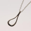 TIFFANY&Co. Open Teardrop Necklace Ag925 Silver Auth 143860-9