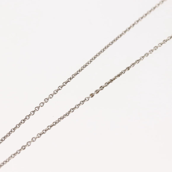 TIFFANY&Co. Open Heart Necklace Ag925 Silver Auth 143861