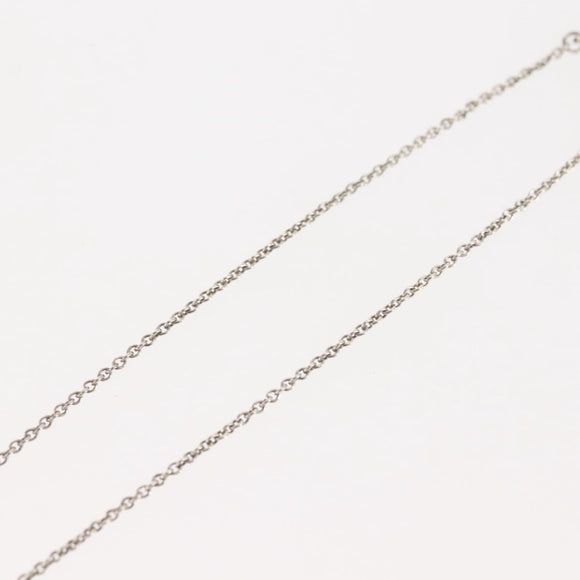 TIFFANY&Co. Open Heart Necklace Ag925 Silver Auth 143861