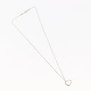 TIFFANY&Co. Open Heart Necklace Ag925 Silver Auth 143861-2