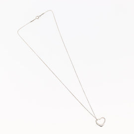TIFFANY&Co. Open Heart Necklace Ag925 Silver Auth 143861 - 0