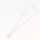 TIFFANY&Co. Open Heart Necklace Ag925 Silver Auth 143861-8