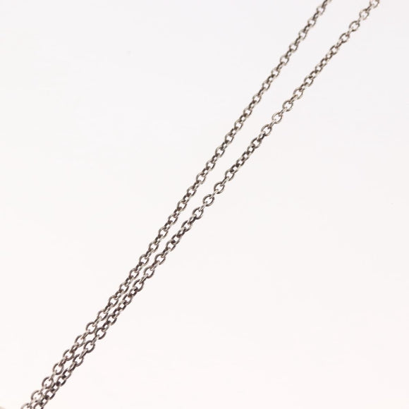 TIFFANY&Co. Open Heart Necklace Ag925 Silver Auth 143864