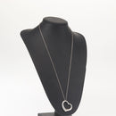 TIFFANY&Co. Open Heart Necklace Ag925 Silver Auth 143864-17