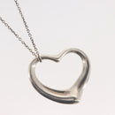 TIFFANY&Co. Open Heart Necklace Ag925 Silver Auth 143864-3