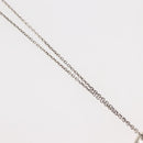 TIFFANY&Co. Open Heart Necklace Ag925 Silver Auth 143864-4