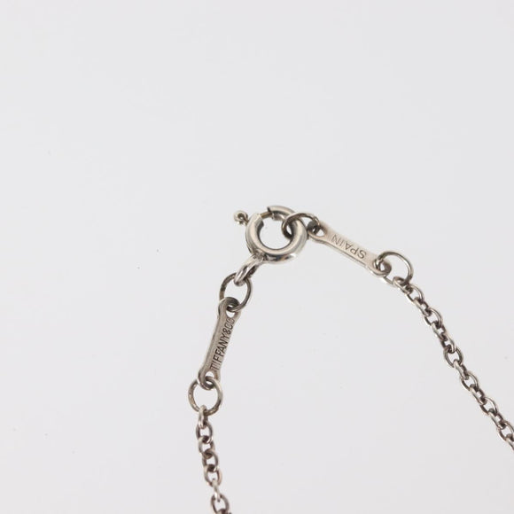 TIFFANY&Co. Open Heart Necklace Ag925 Silver Auth 143864