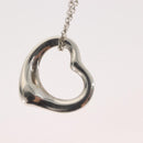TIFFANY&Co. Open Heart Necklace Ag925 Silver Auth 143865-10