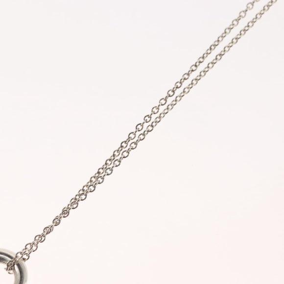 TIFFANY&Co. Open Heart Necklace Ag925 Silver Auth 143865