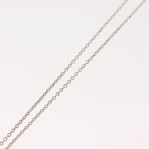 TIFFANY&Co. Open Heart Necklace Ag925 Silver Auth 143865