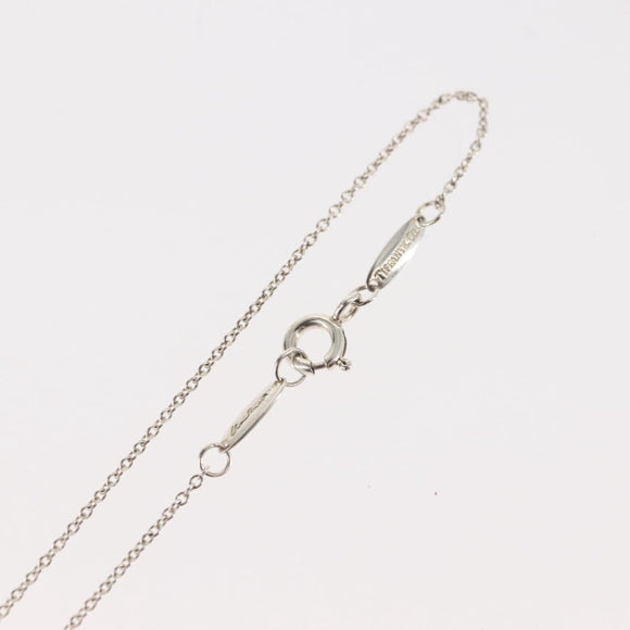 TIFFANY&Co. Open Heart Necklace Ag925 Silver Auth 143865