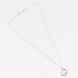 TIFFANY&Co. Open Heart Necklace Ag925 Silver Auth 143865 - 0