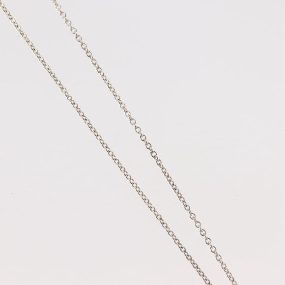 TIFFANY&Co. Open Heart Necklace Ag925 Silver Auth 143865