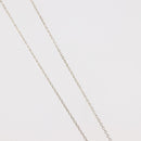 TIFFANY&Co. Open Heart Necklace Ag925 Silver Auth 143865-6