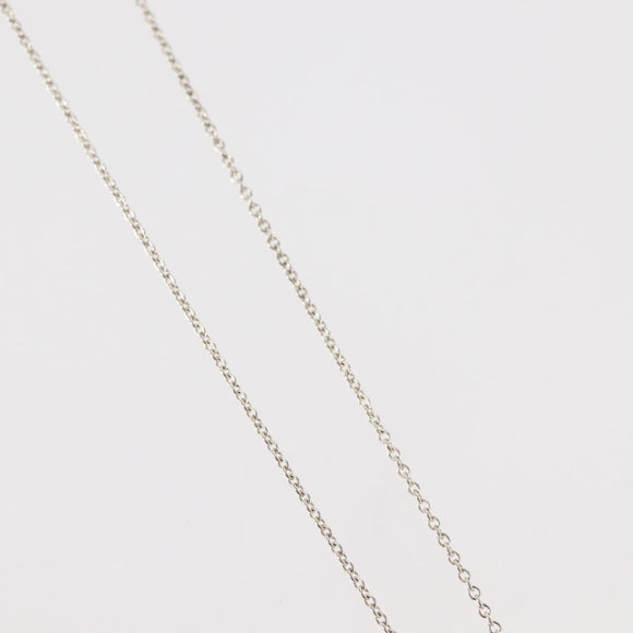 TIFFANY&Co. Open Heart Necklace Ag925 Silver Auth 143865