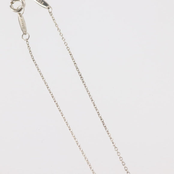 TIFFANY&Co. Open Heart Necklace Ag925 Silver Auth 143865