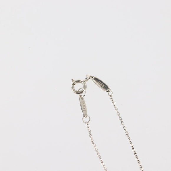 TIFFANY&Co. Open Heart Necklace Ag925 Silver Auth 143865