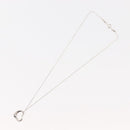 TIFFANY&Co. Open Heart Necklace Ag925 Silver Auth 143865-9