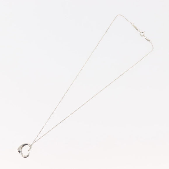 TIFFANY&Co. Open Heart Necklace Ag925 Silver Auth 143865
