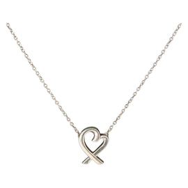 TIFFANY&Co. Loving Heart Necklace Ag925 Silver Auth 143866