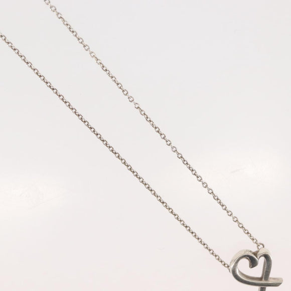 TIFFANY&Co. Loving Heart Necklace Ag925 Silver Auth 143866