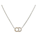 Christian Dior Necklace metal Silver Auth 143869-1