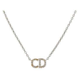 Christian Dior Necklace metal Silver Auth 143869