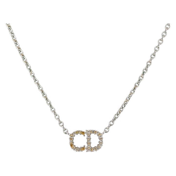 Christian Dior Necklace metal Silver Auth 143869