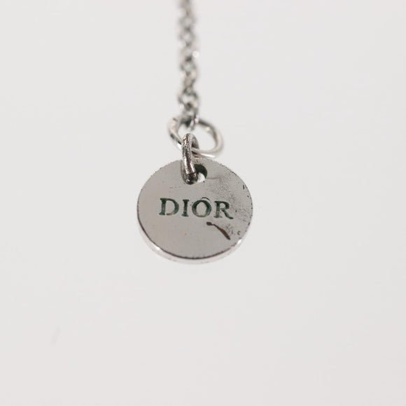 Christian Dior Necklace metal Silver Auth 143869
